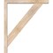 Ekena Millwork Traditional Block Smooth Bracket w/ Offset Brace, Douglas Fir, 3 1/2"W x 22"D x 26"H BKT0402X22X26TRA05SDF - alternate 4